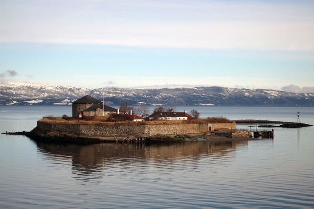 Wyspa Munkholmen w Trondheim