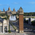 Pałac Narodowy, Magiczna Fontanna i Plac Hiszpański w Barcelonie